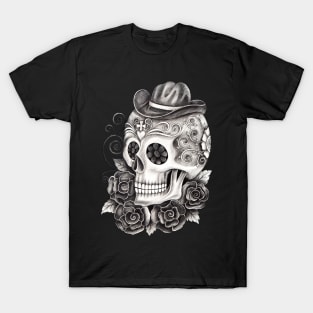 Sugar skull day of the dead. T-Shirt